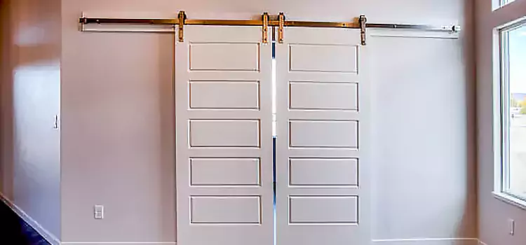 Glass Barn Door with Installation Hardware Kit Desert Hot Springs