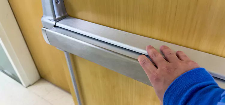 Installing a Push Bar on a Door Desert Hot Springs